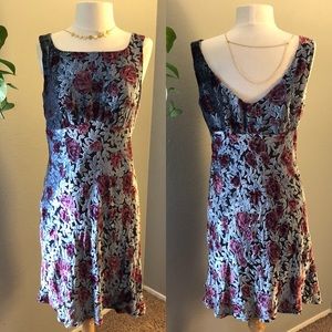 Nanette Lepore Vintage Floral Velvet Dress